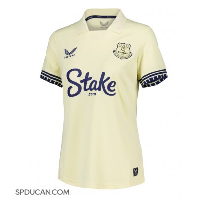 Zenski Nogometni Dres Everton Jack Grealish #18 Gostujuci 2025-26 Kratak Rukav Zenski Nogometni Dres Everton Jack Grealish #18 Gostujuci 2025-26 Kratak Rukav